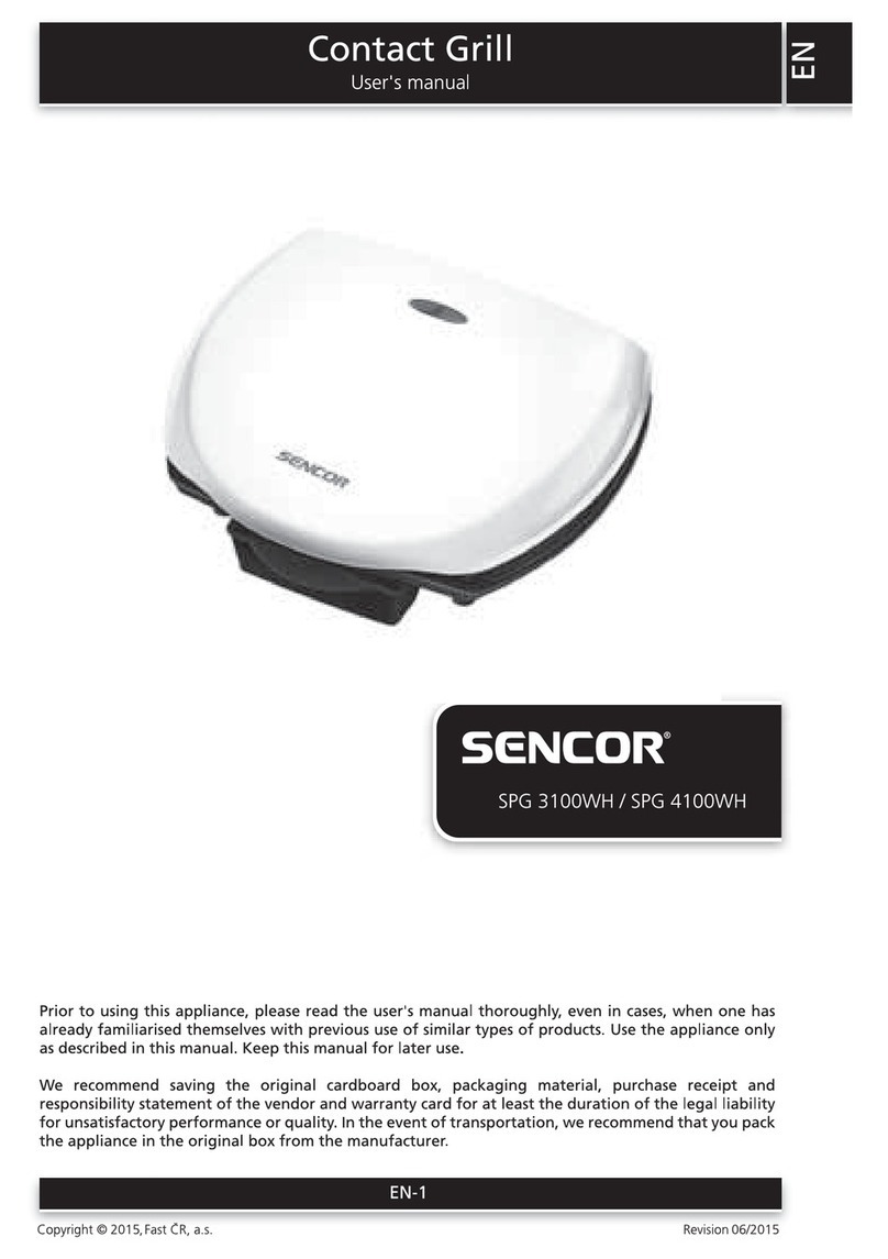 Sencor SPG 3100WH user manual