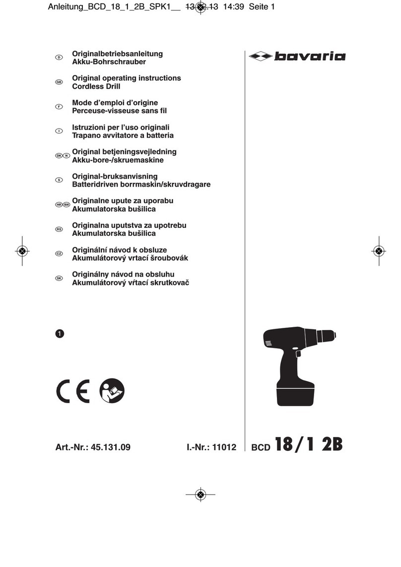 Bavaria BCD 18/1 2B operating instructions