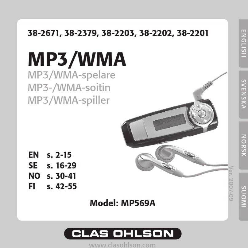 Clas Ohlson MP569A instruction manual