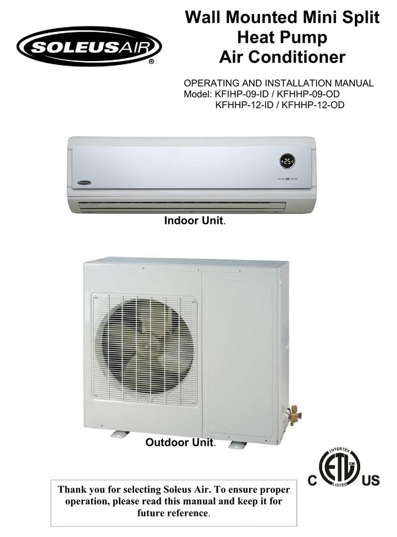 Soleus Air KFIHP-09-ID User manual
