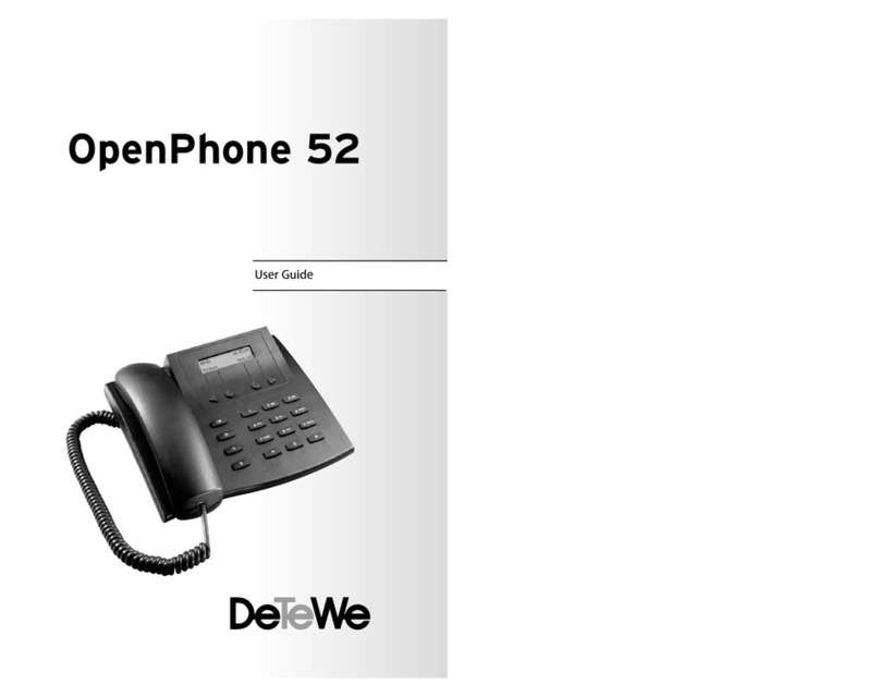 DETEWE OPENPHONE 52 User manual DETEWE OPENPHONE 52 User manual