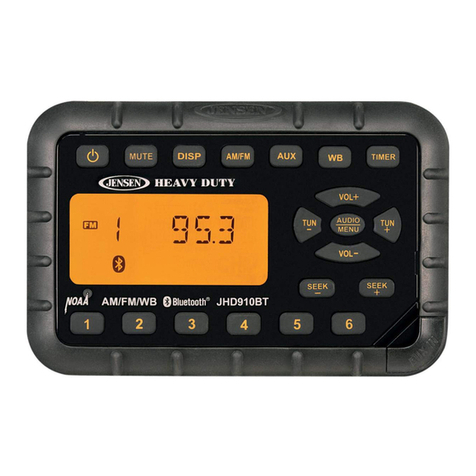 Jensen JDH910BT User manual