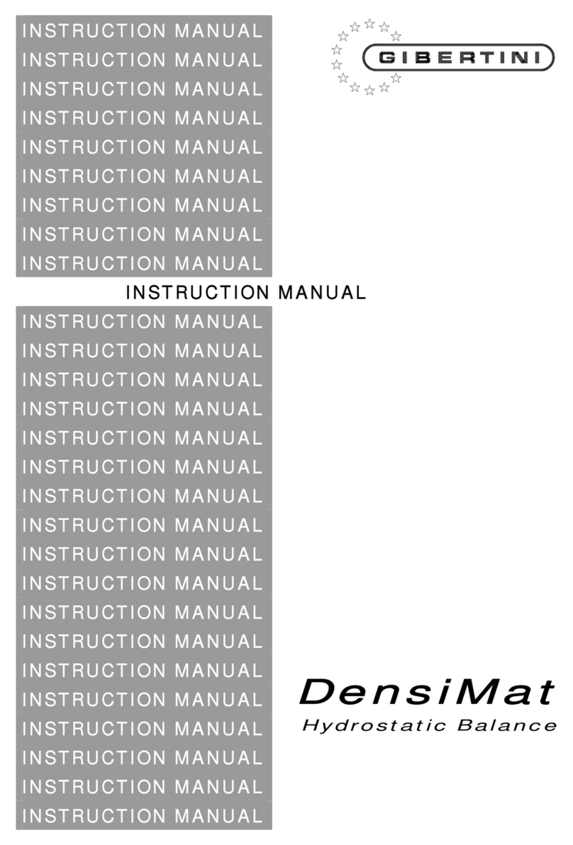 Gibertini densimat instruction manual