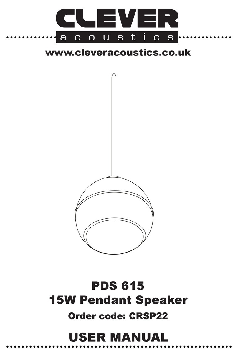 Clever Acoustics PDS 615 user manual
