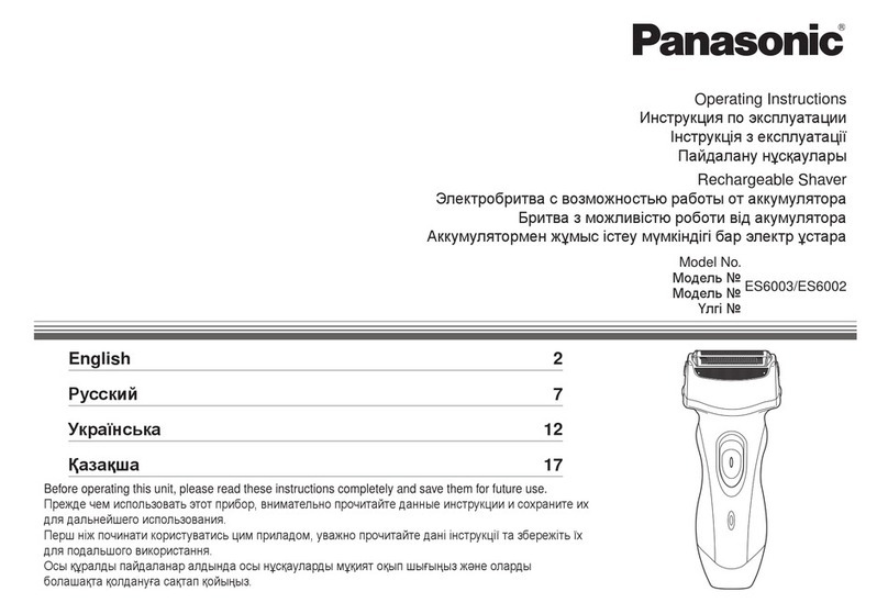 Panasonic ES6003 operating instructions