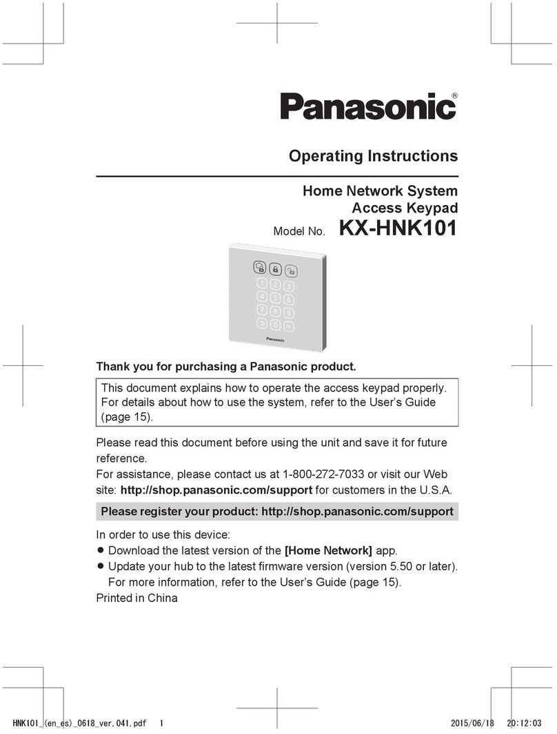Panasonic KX-HNK101 operating instructions