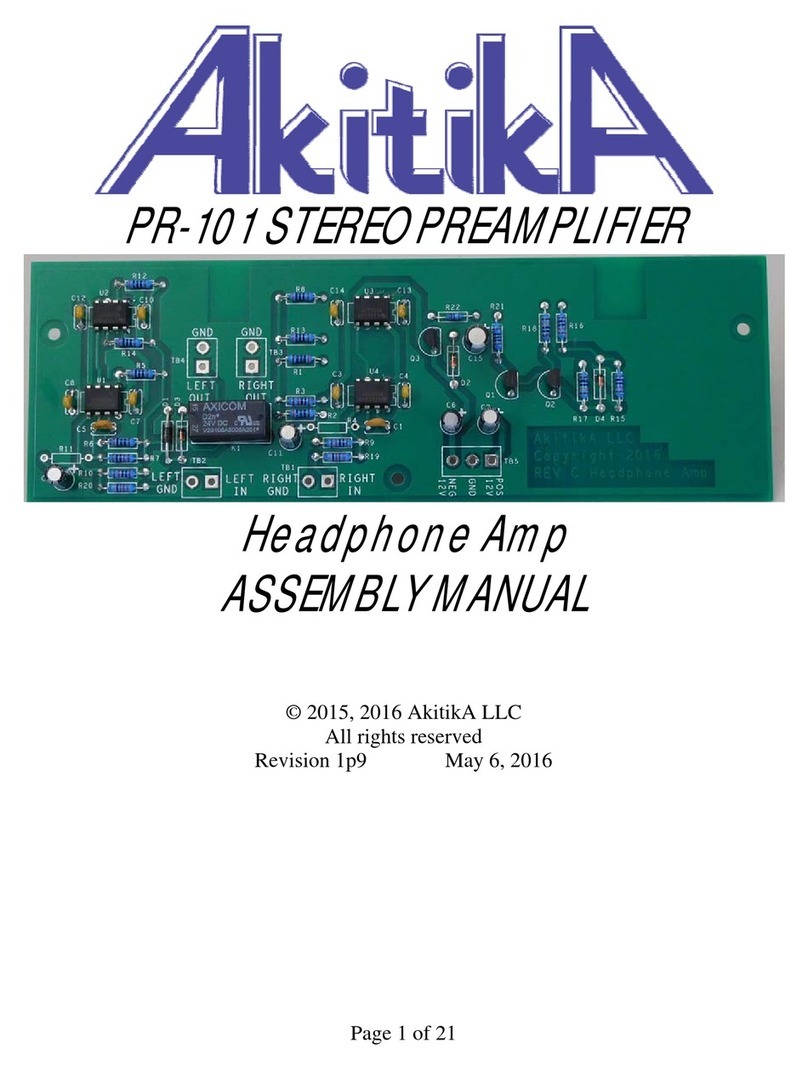 AkitikA PR-101 User manual AkitikA PR-101 User manual