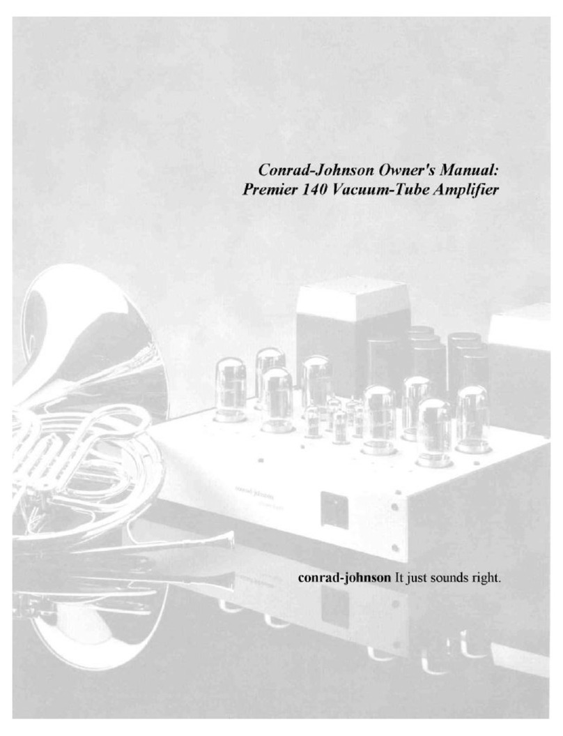 Conrad-johnson design Premier 140 owner's manual