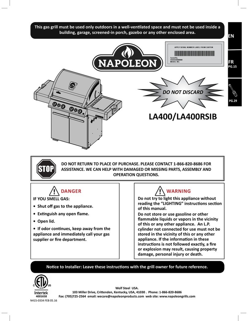 Napoleon LA400RSIB instructions