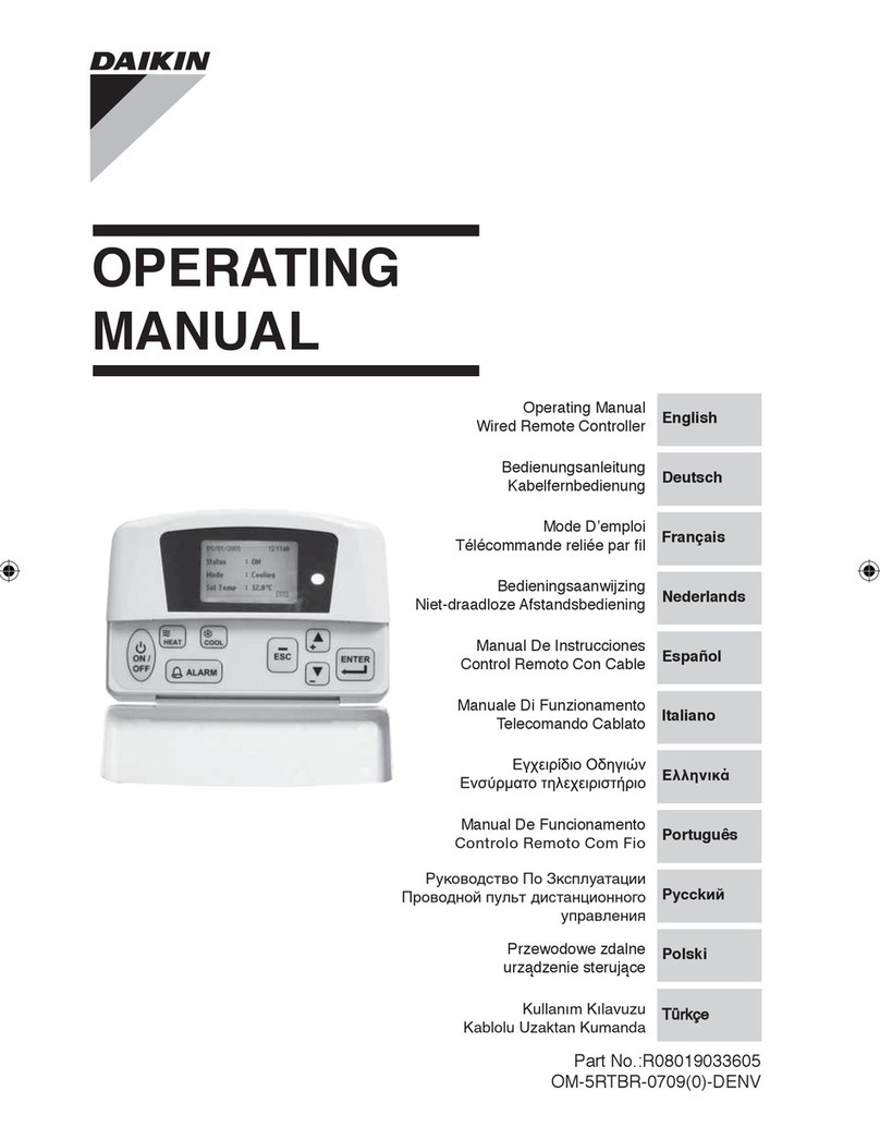 Daikin OM-5RTBR-0709(0)-DENV operating manual