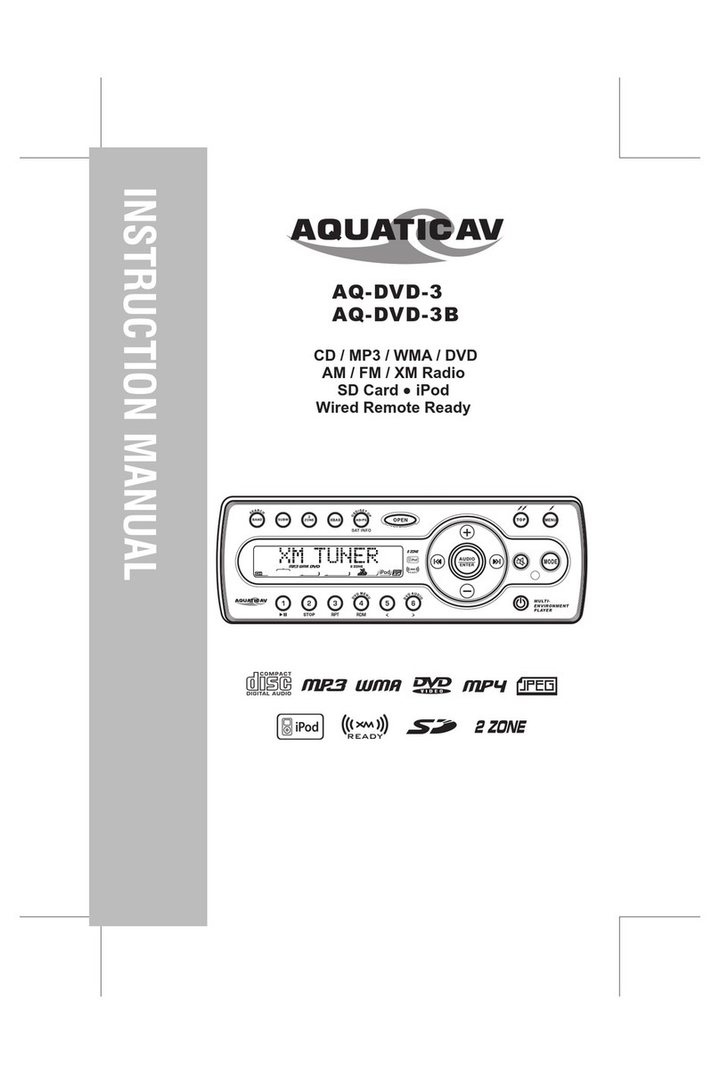 Aquatic AQ-DVD-3 instruction manual