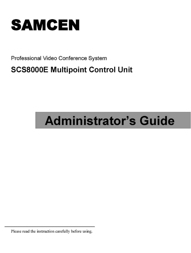 Samcen SCS8000E Administrator's guide