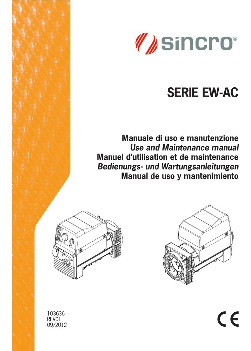 Sincro EW-AC Use and maintenance manual
