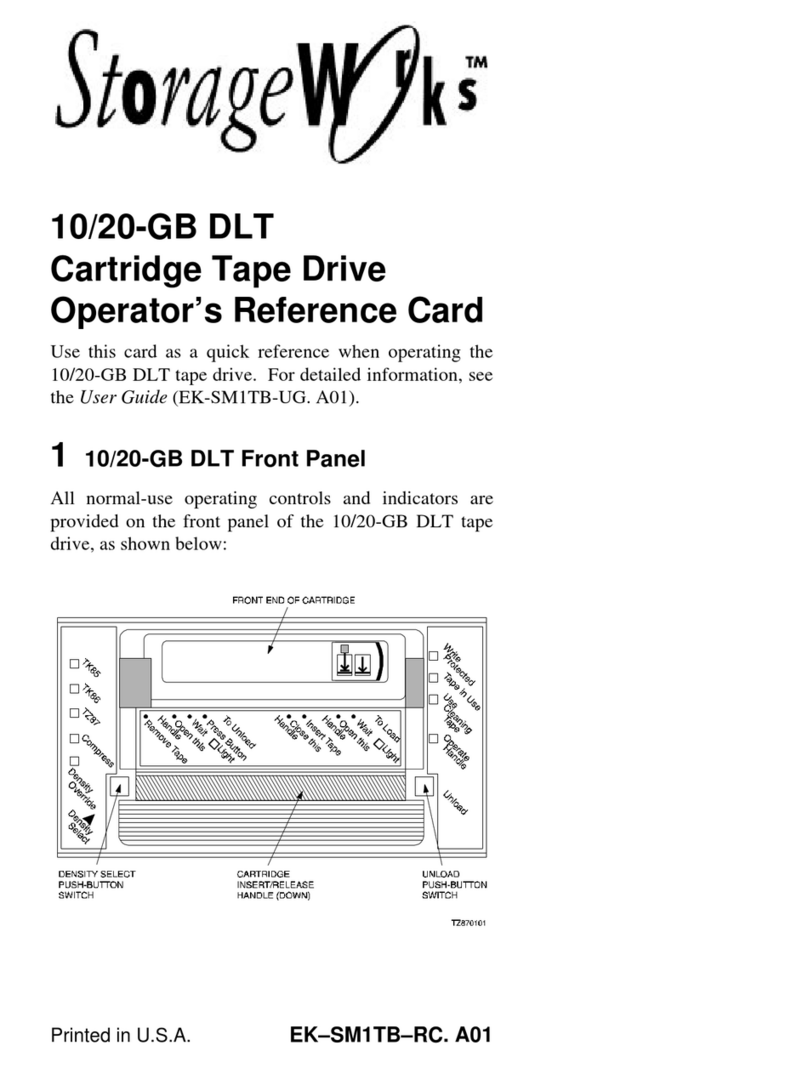 StorageWorks 10/20-GB DLT Operator's guide