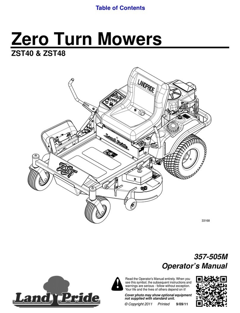 Land Pride ZST40 Operator's manual