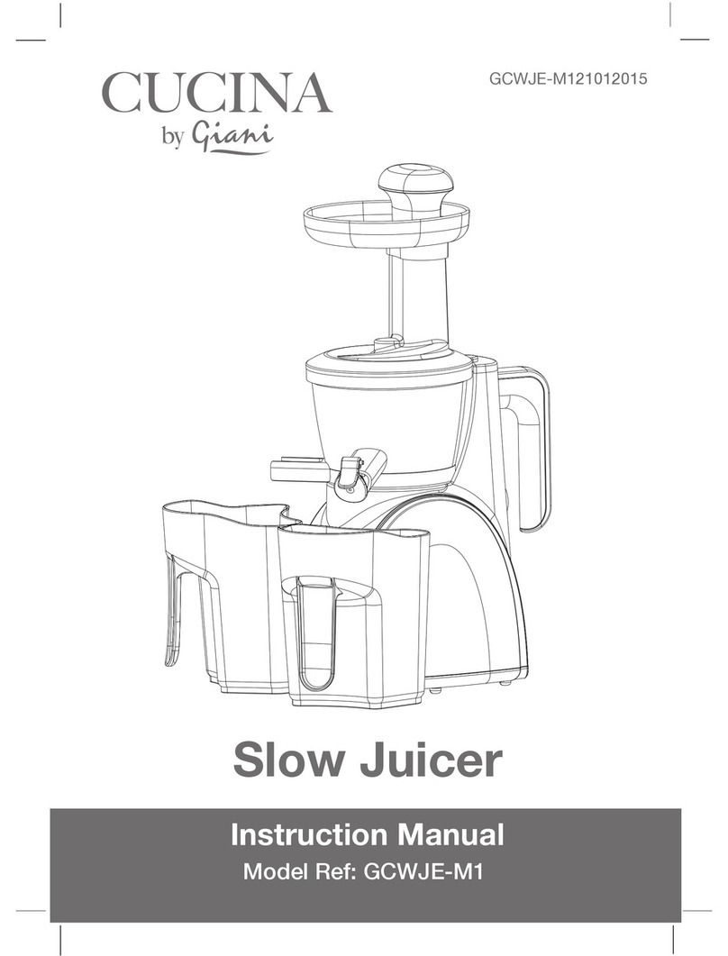 Cucina GCWJE-M1 instruction manual