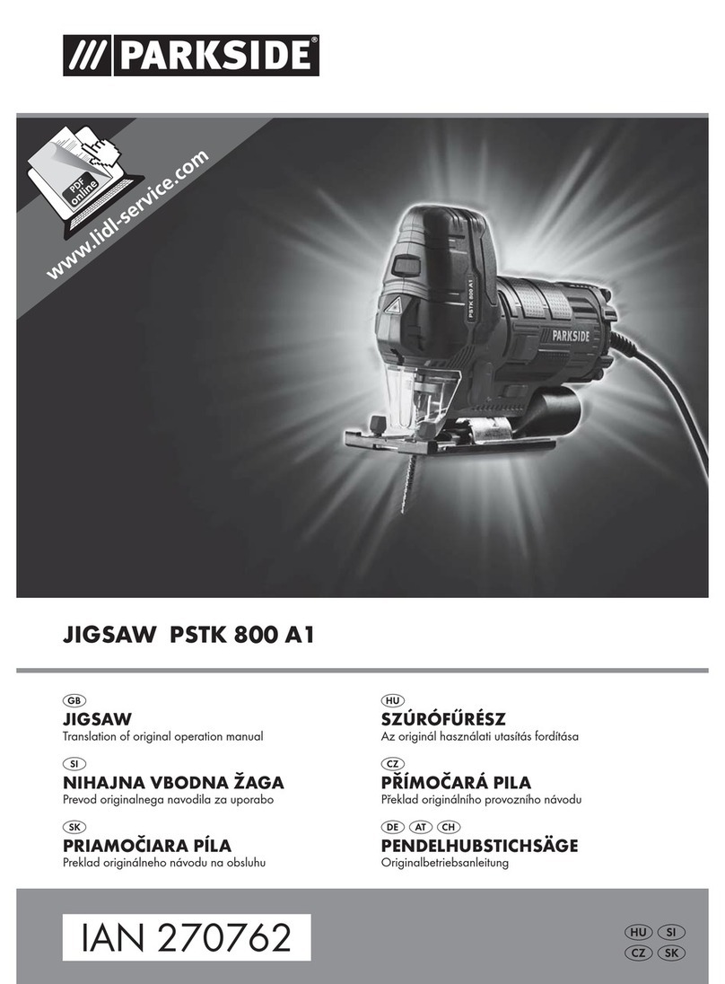 Parkside PSTK 800 A1 translation of original operation manual Parkside PSTK 800 A1 translation of original operation manual