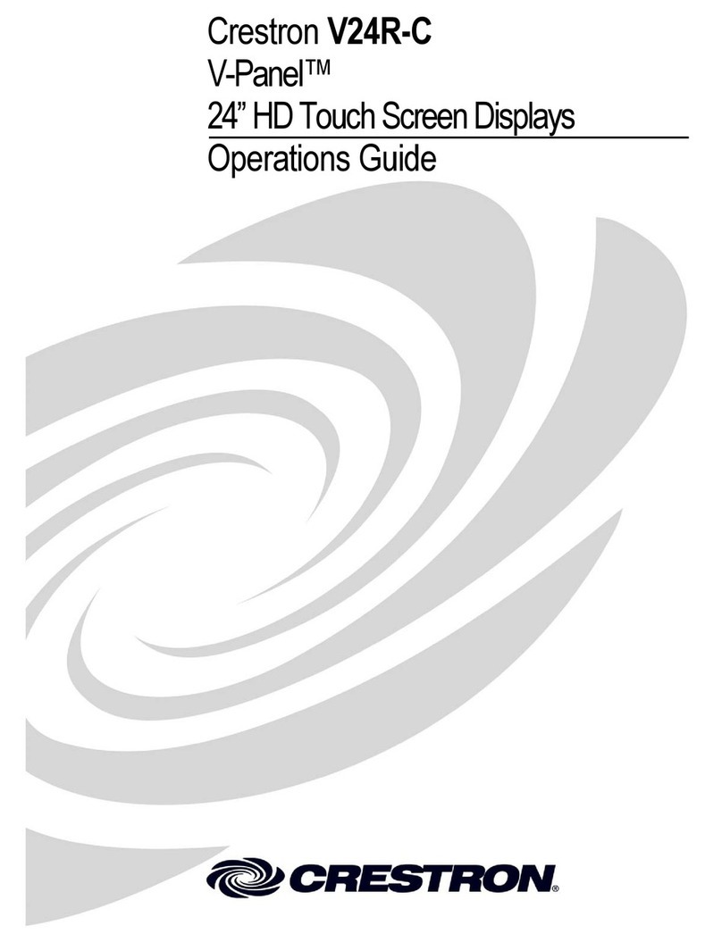 Crestron V-Panel V24R-C User manual Crestron V-Panel V24R-C User manual
