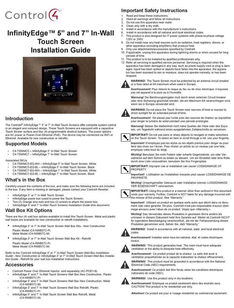 Contro l4 InfinityEdge installation guide