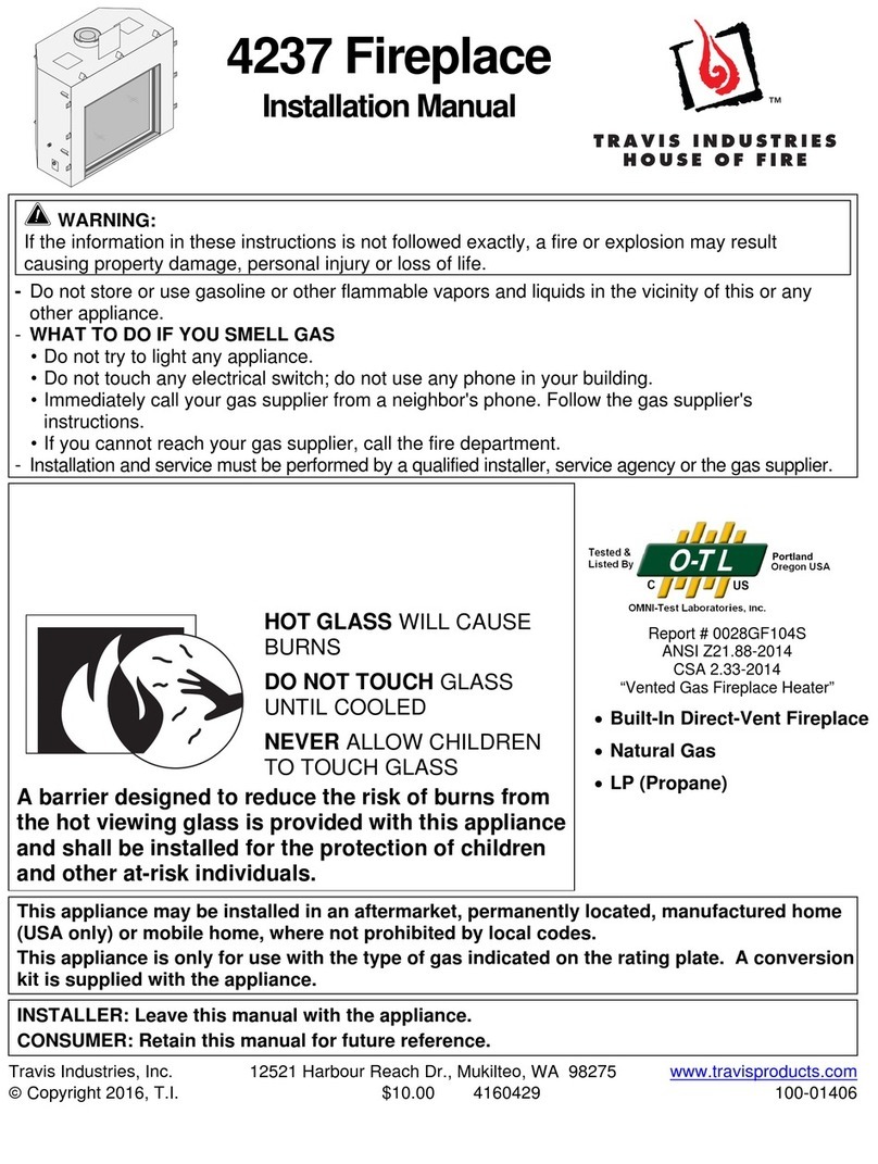 Travis Industries 4237 User manual Travis Industries 4237 User manual