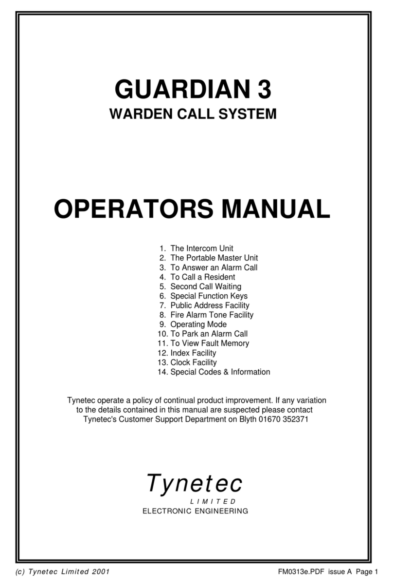 Tynetec guardian 3 User manual Tynetec guardian 3 User manual