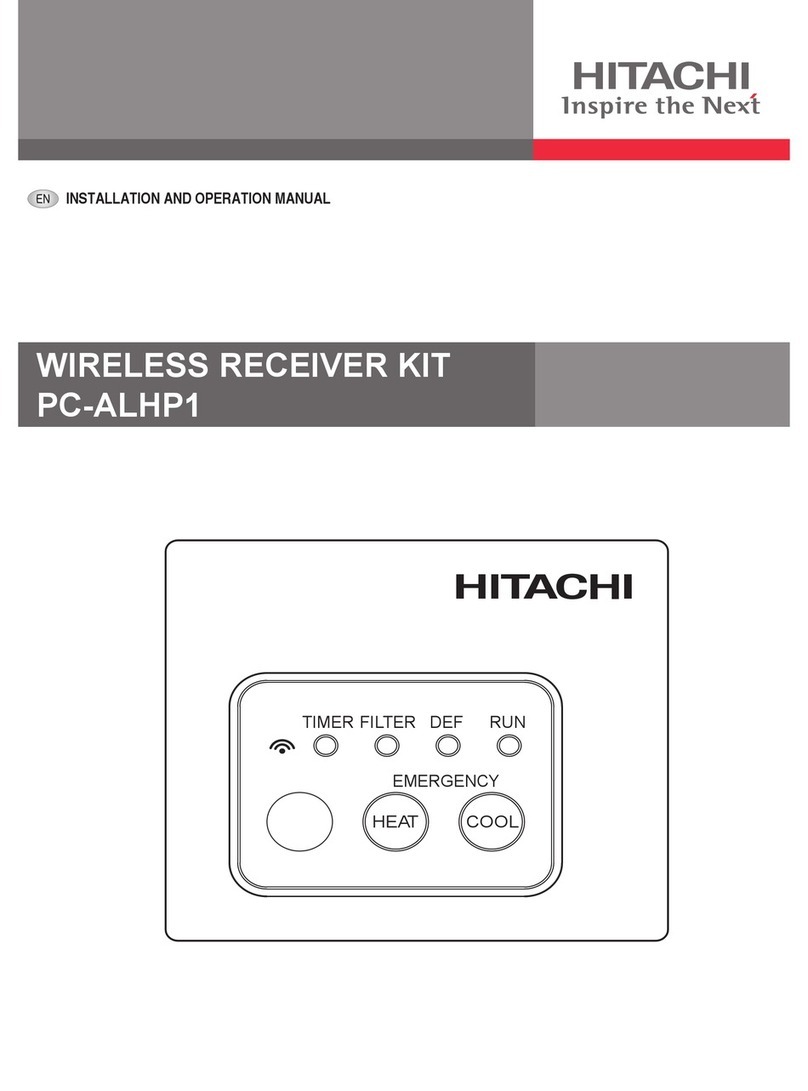 Hitachi PC-ALHP1 Installation and operation manual