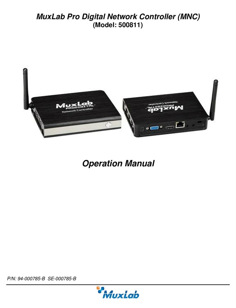 MuxLab 500811 User manual