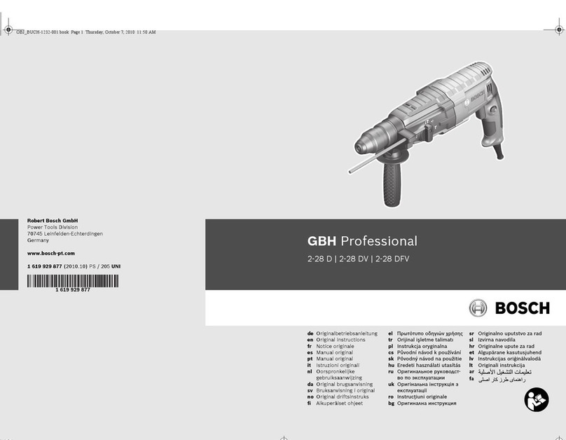 Bosch GBH Professional 2-28 D Original instructions