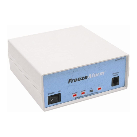 Control Products Deluxe FreezeAlarm FA-D2 manual