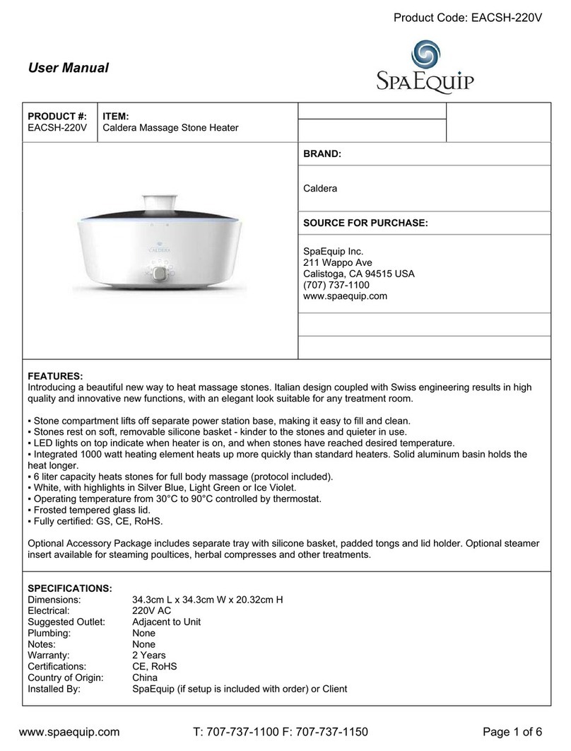 SpaEquip EACSH-220V user manual