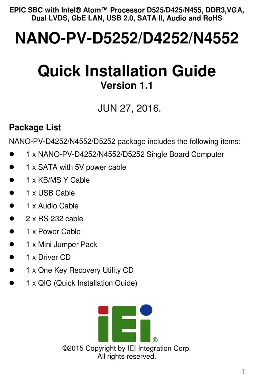 Epic NANO-PV-D5252 Quick installation guide