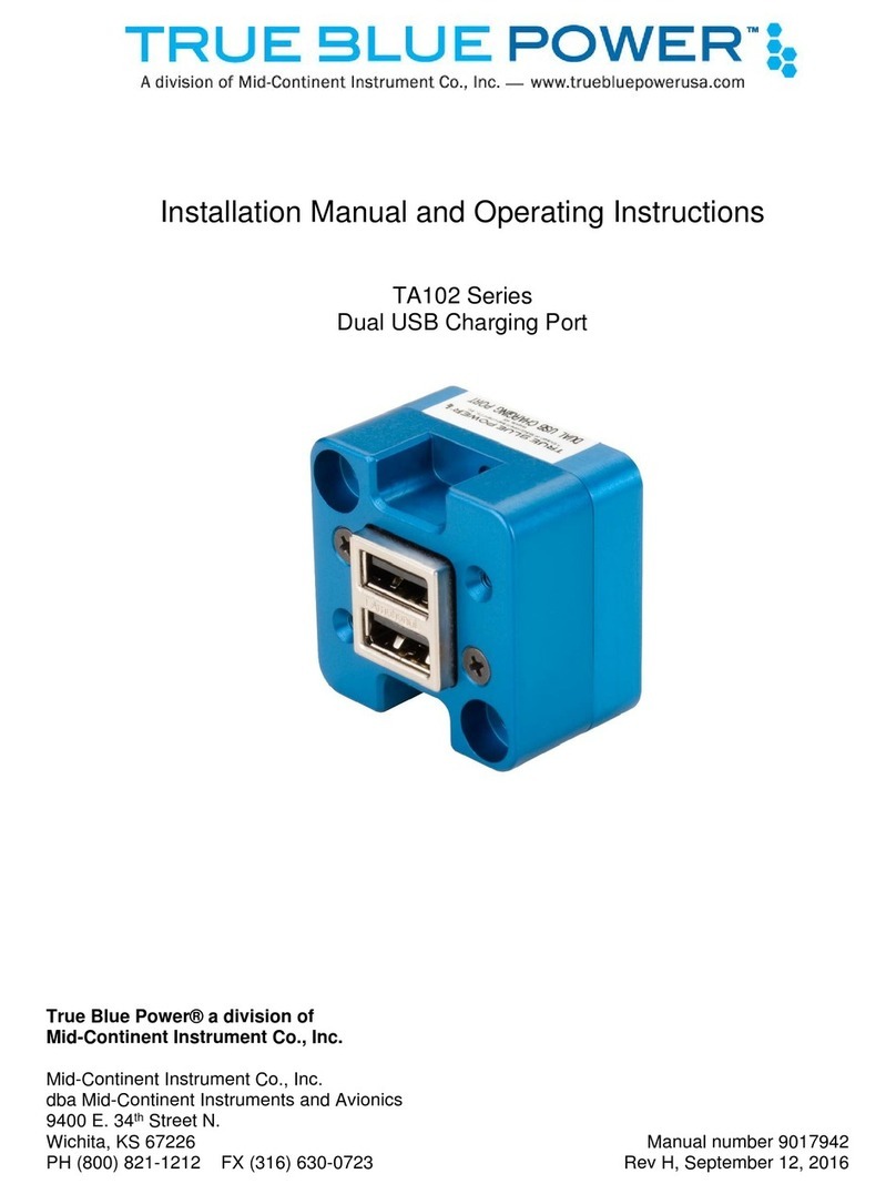 True blue power TA102 Installation manual and operating instructions