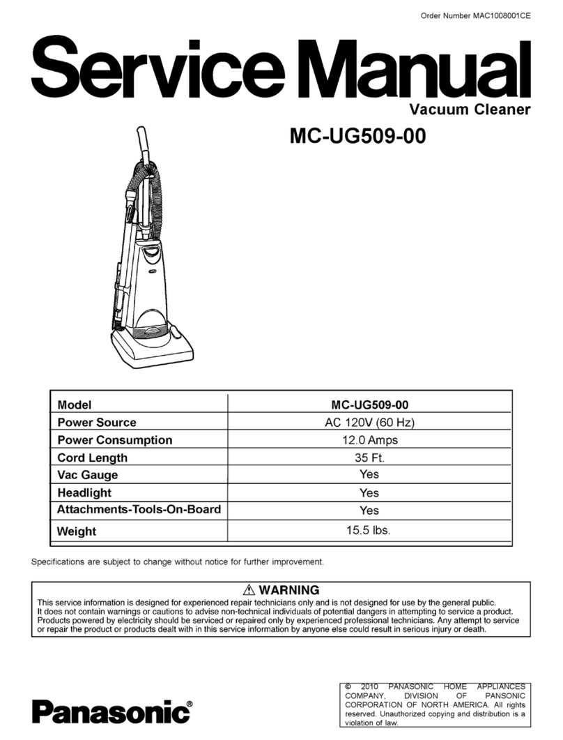 Panasonic MC-UG509-00 Service manual