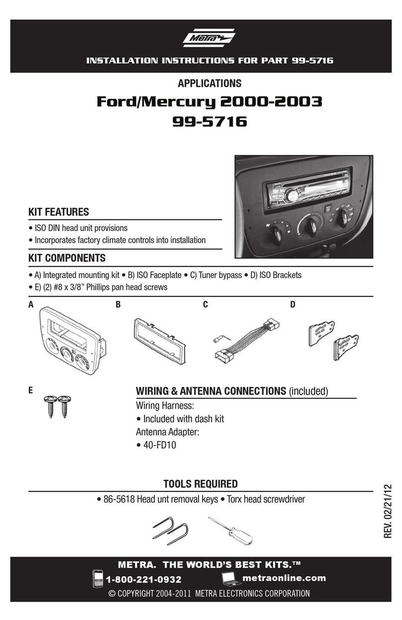 Metra Electronics 99-5716 Installation instruction