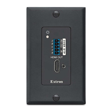 Extron electronics DTP R HWP 4K D series User manual
