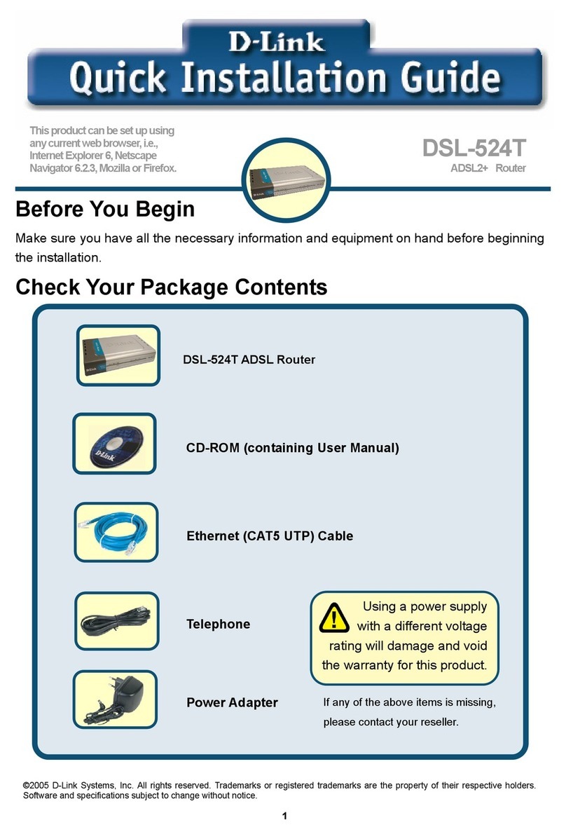 D-Link DSL-524T User manual