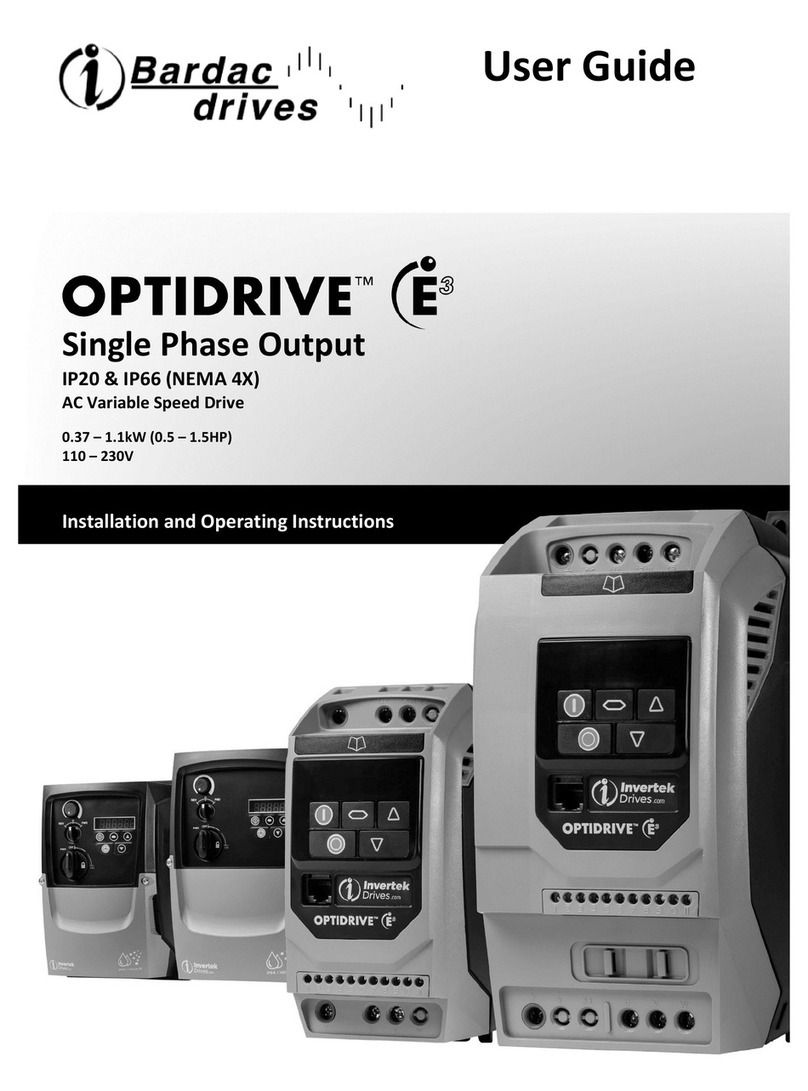 INVERTEC optidrive E IP20 User manual