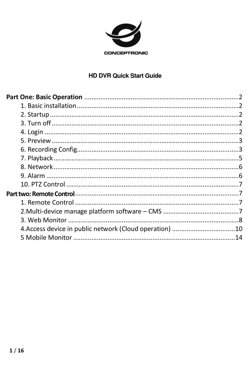 Conceptronic C8CHCCTVKITP quick start guide Conceptronic C8CHCCTVKITP quick start guide