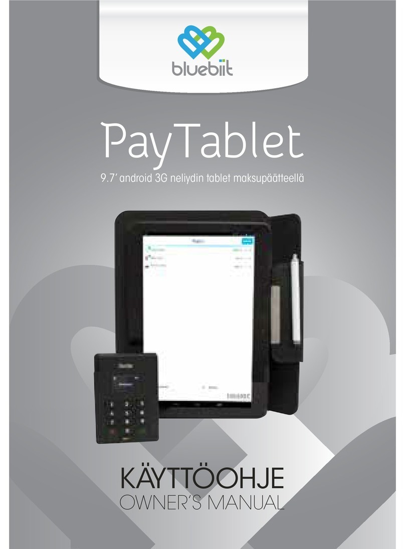 Bluebiit Paytablet owner's manual