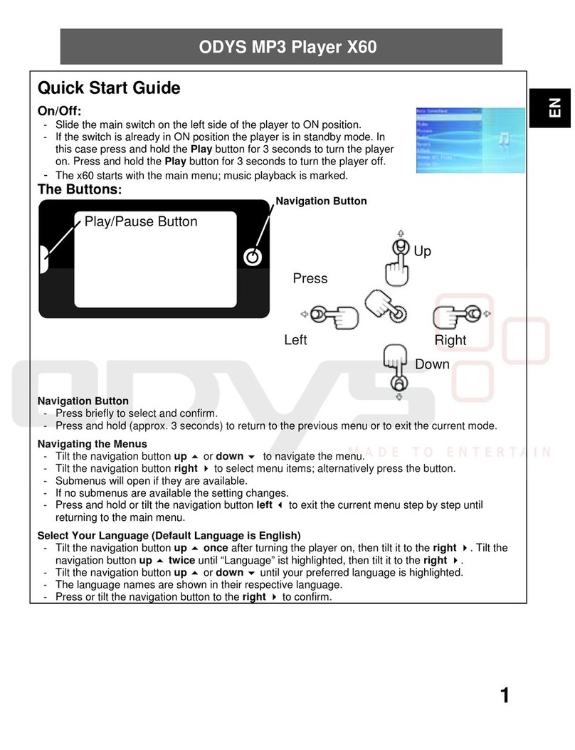 Odys X60 User manual