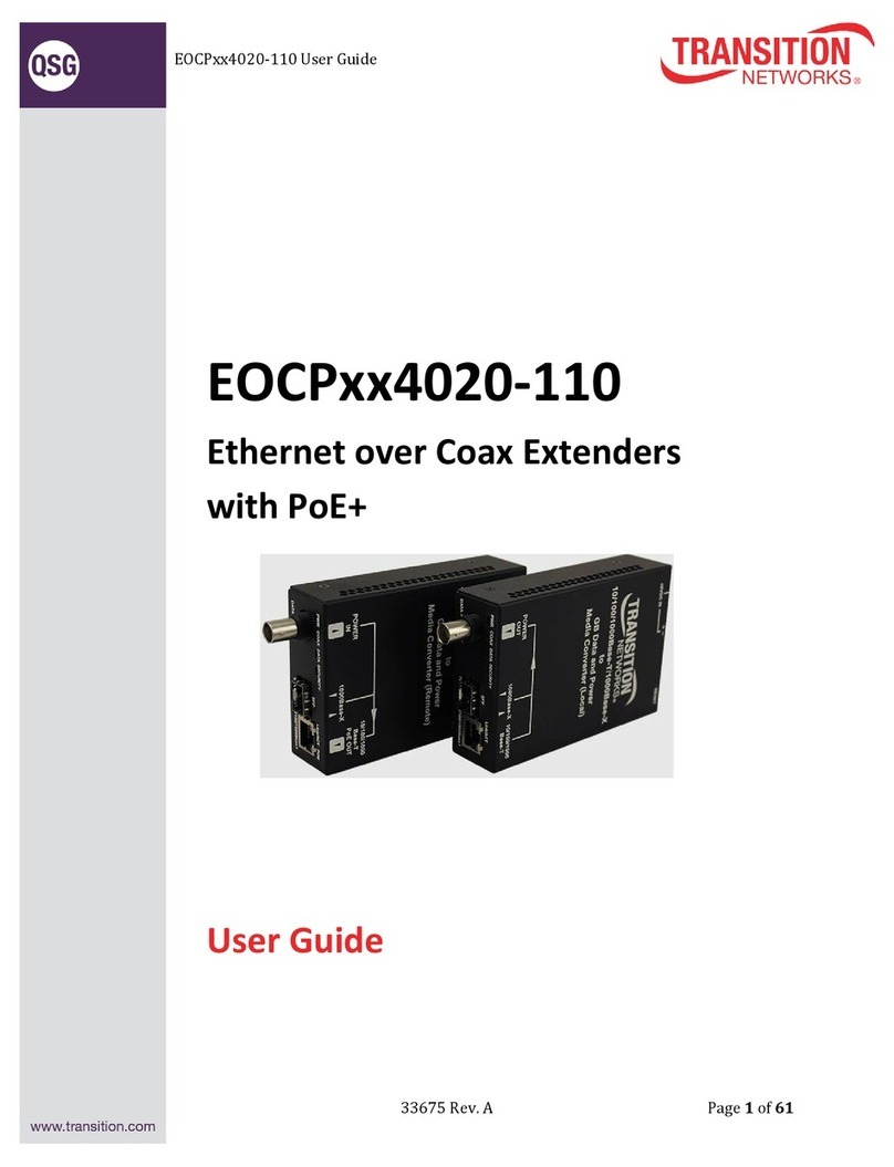 Transition Networks EOCPxx4020-110 User manual
