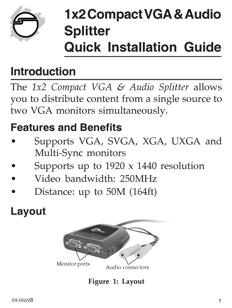 SIIG CE-VG0B11-S1 User manual SIIG CE-VG0B11-S1 User manual
