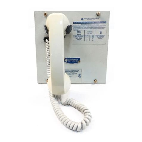 GAI-Tronics 701 User manual