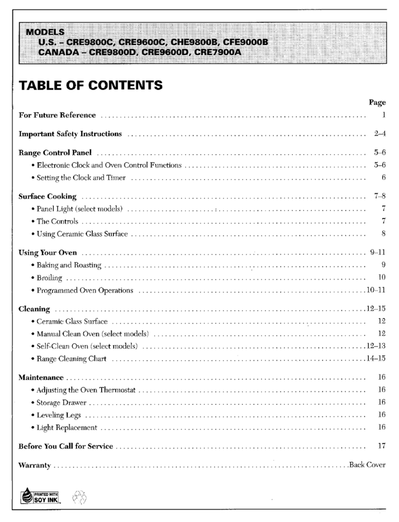 Maytag CRE9800C user manual