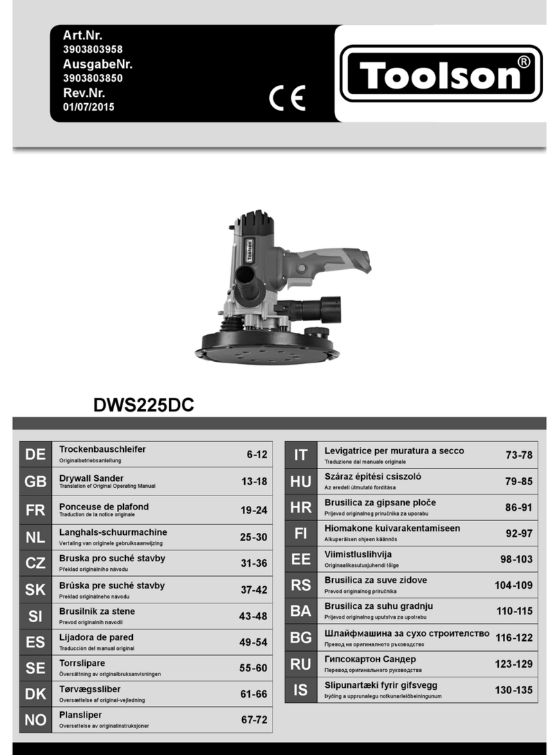 Toolson DWS225DC User manual