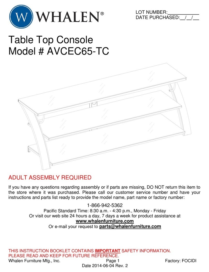 Whalen AVCEC65-TC User manual Whalen AVCEC65-TC User manual