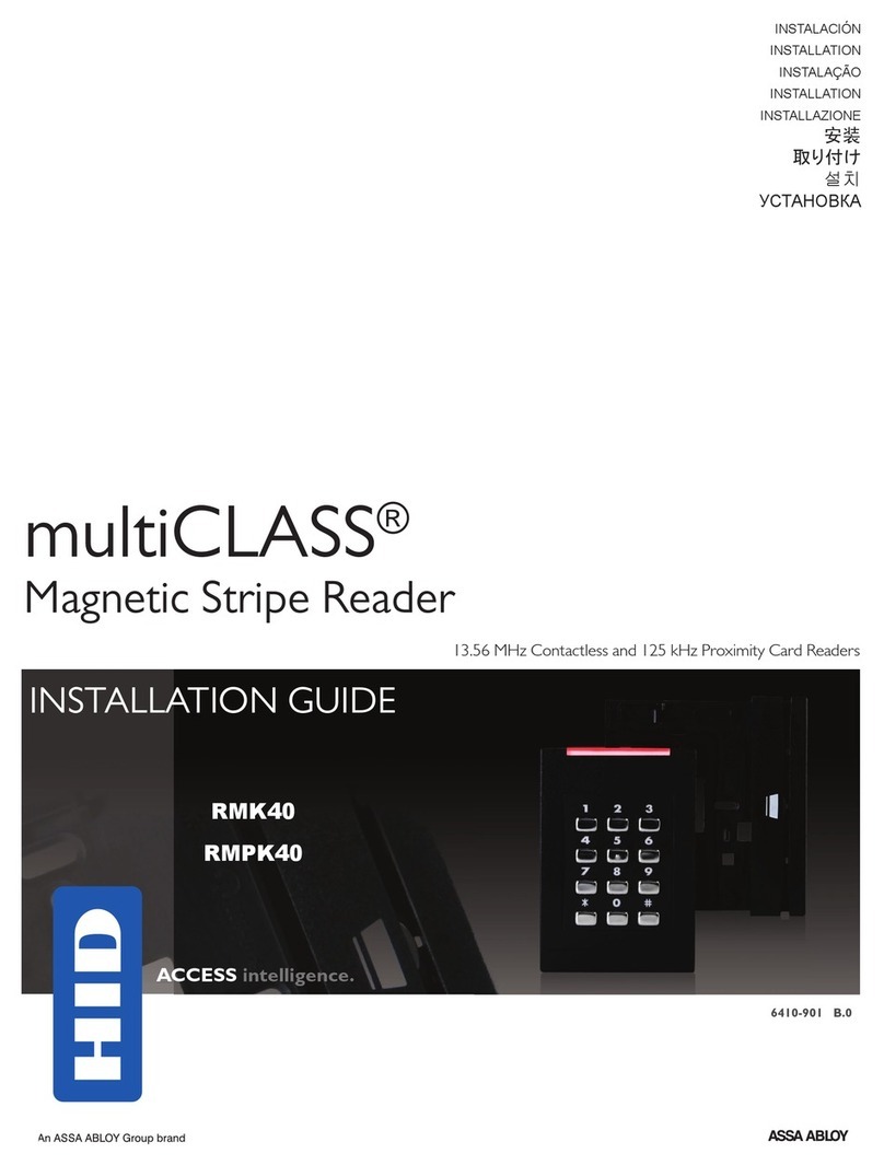 Assa Abloy multiCLASS RMK40 User manual