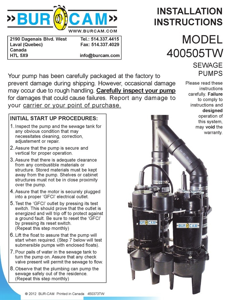 Burcam 400505TW installation instructions