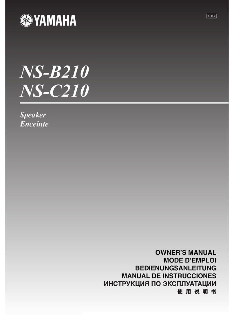 Yamaha NS-B210 User manual