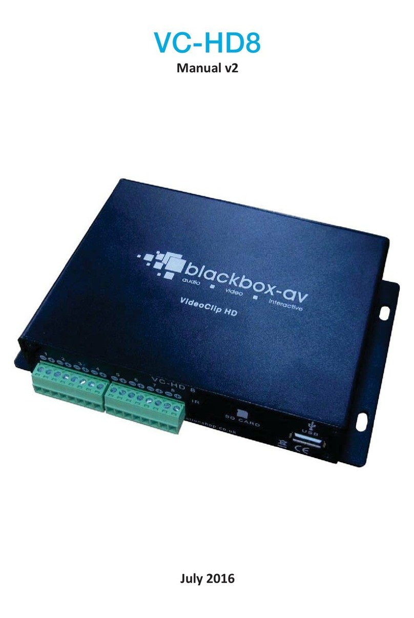 Black Box VC-HD8 User manual